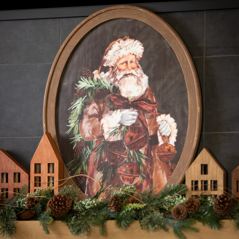 Block House Figure Set Of 6, Christmas Décor; Multicolored