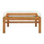Ensemble de canapés de patio 4 pièces Modern, osier en bois d'acacia, divertissement extérieur rustique