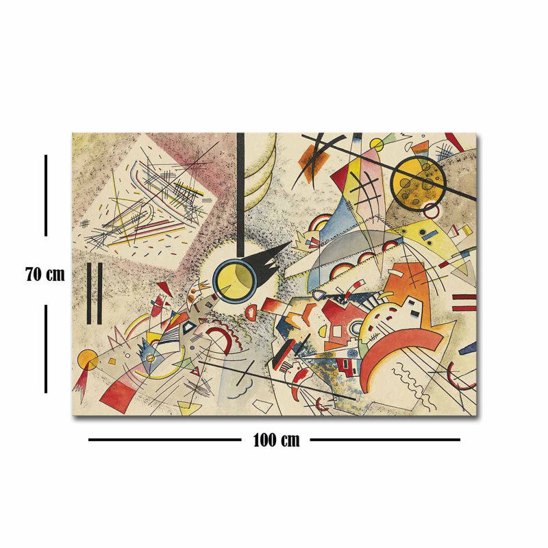 By Wassily Kandinsky Wrapped Canvas Graphic Art Print