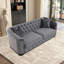 Canapé Chesterfield avec accoudoirs rembourrés en velours capitonné 3 places Chesterfield-654570755