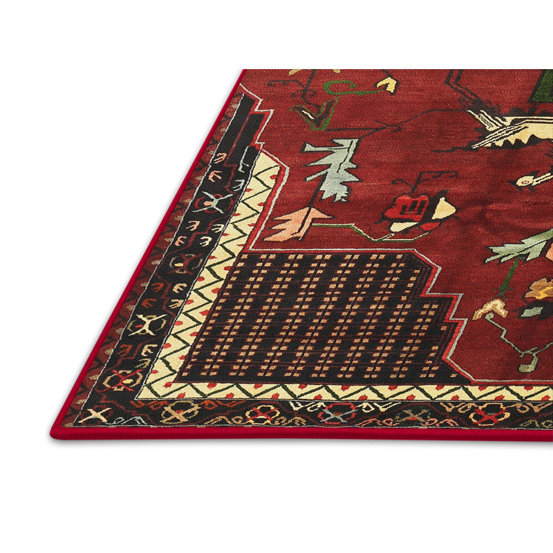 Tapis rouge à motif sud-ouest, Rectangle 7 pi x 10 pi