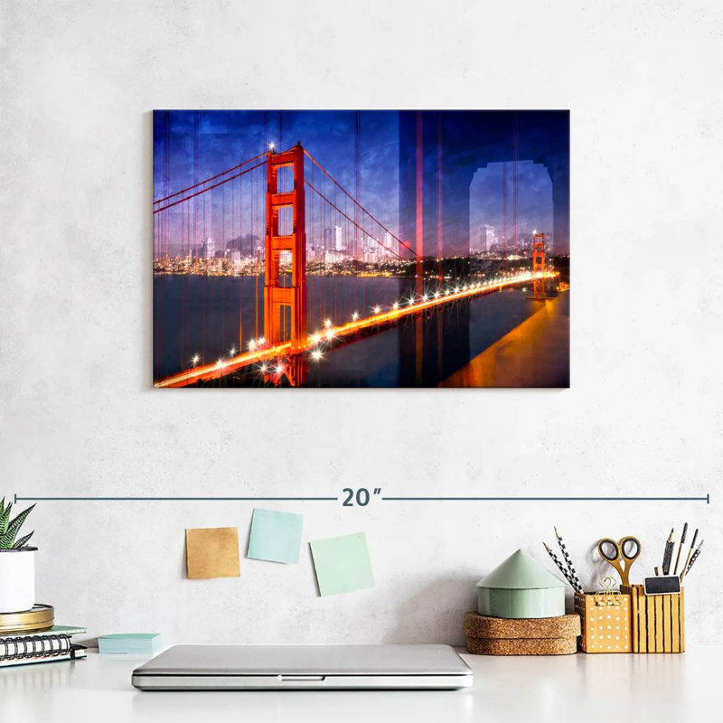 Lilie Golden Gate Bridge Composing, 8" H x 12" W