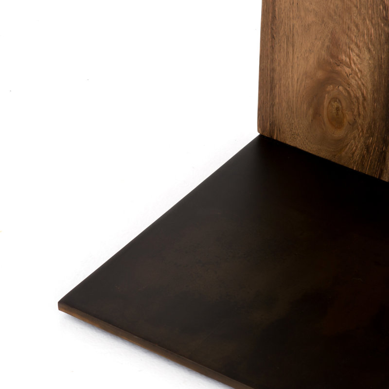 Hudson Solid Wood End Table, Natural Yukas