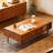 47.24"Nordic vintage rectangular solid wood carved coffee table