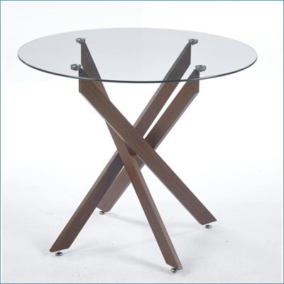 Table basse en verre trempé peu encombrant avec pieds en métal chromé, décoration de salon moderne facile à nettoyer