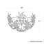 Esteracae 3 Light 18in x 11in Semi-Flush Mount in Heirloom Gold with Clear Radiance Crystals-287668799