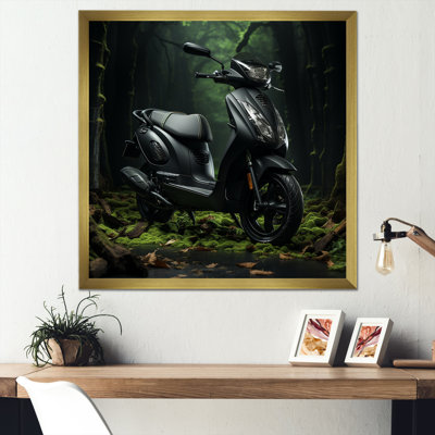 Scooter Serenity Forest Adventure sur impression sur toile