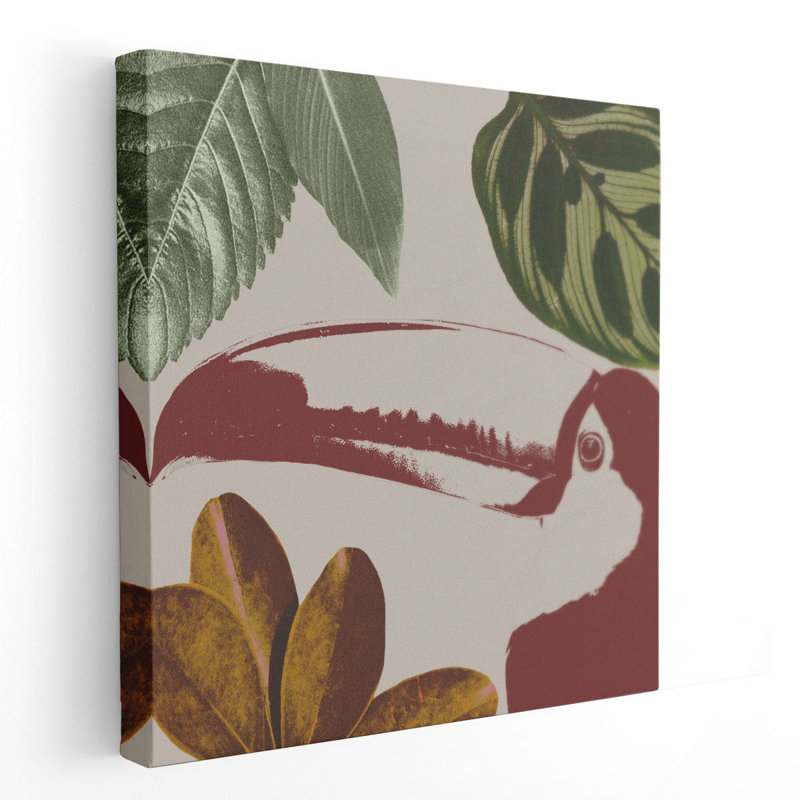 «Tropical Bird», reproduction d'art sur toile, H 12 po x l 12 po