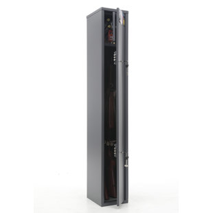 1325 Gun Rifle & Shotgun Metal Security Cabinet Safe With Separate Lock Box For Handguns & Ammo