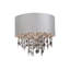 30cm H Linen Drum Pendant Shade ( Clip On )-33053789