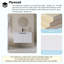 Meuble-lavabo mural simple 36 po avec plateau en résine intégré blanc-59131458