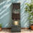 39.3''H Garden Freestanding Water Fountain Outdoor,4 Tiers Floor Standing Waterfall Indoors Fountains With LED Lights For Garden, Patio, Backyard, Deck, Porch And Home Art Decor