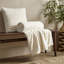 Cosy Ribbed Faux Fur Blanket Throw-90570536