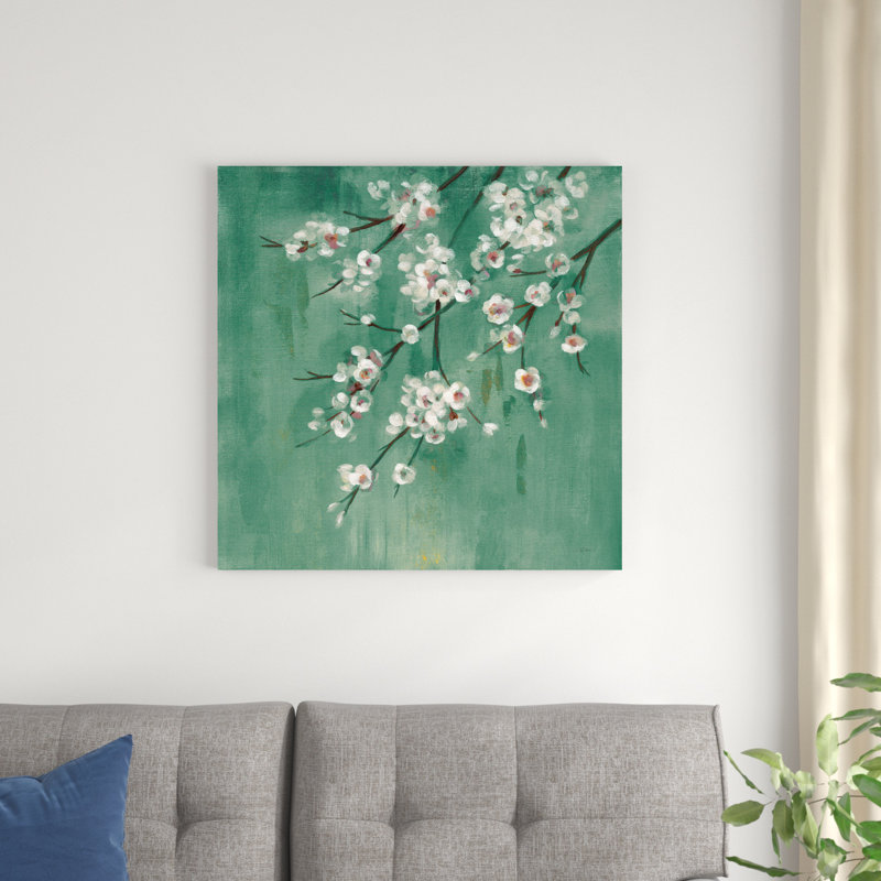 " Cherry Cloud I Jade ", 30" H x 30" W