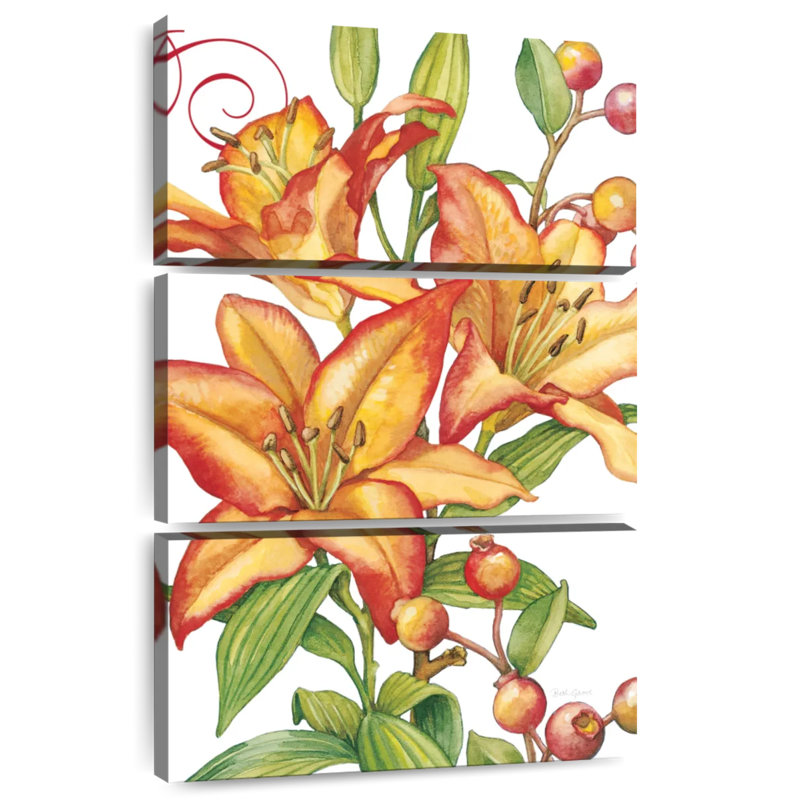 Harnek fleurs et baies Lillies, H 32 po x l 20 po
