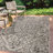 Truman Bohemian Medallion Textured Weave Black/Gray Indoor/Outdoor Rug-1132152073