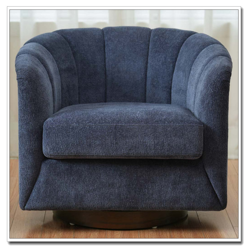 Fauteuil demi-tonneau pivotant à 360 degrés, Dark Navy