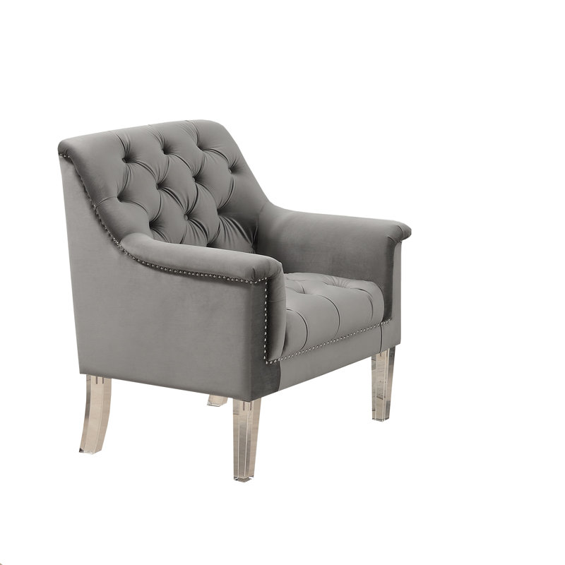 Stanfield Velvet Armchair, Blue