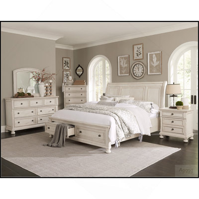 Antique White Finish1pc Dresser of 7 Drawers Traditional Design Hidden Drawer Classic Bedroom Furniture