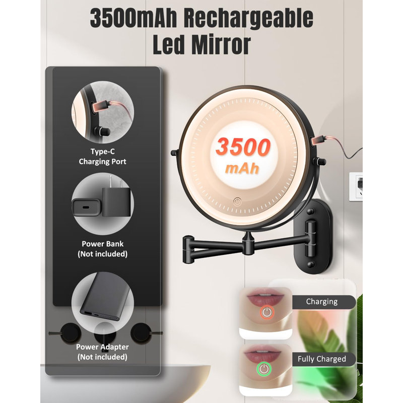 Miroir de maquillage mural 30X / 1X