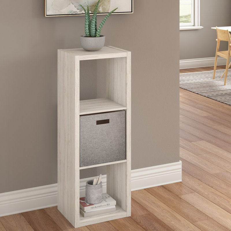 ClosetMaid 43.98" H x 15.87" W Cube Bookcase, Bleached Walnut
