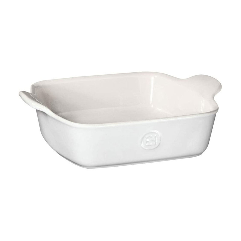 Square Ceramic Baker, White