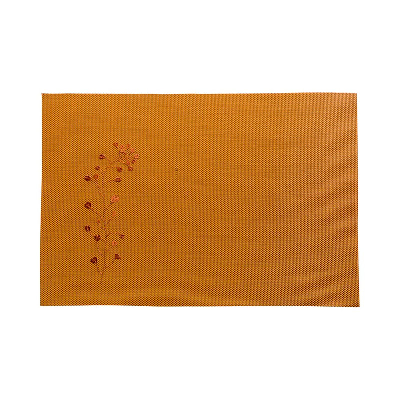 Ensemble de 6 napperons de table en filet de 16 x 12 po Carmel, Orange d’automne