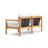 Haven 62.5'' Wide Teak with Sunbrella® Cushions-72605206