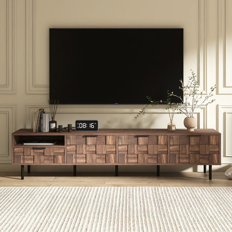 78.7" Mid-Century Modern TV Stand With Drawer For Tvs Up To 85"