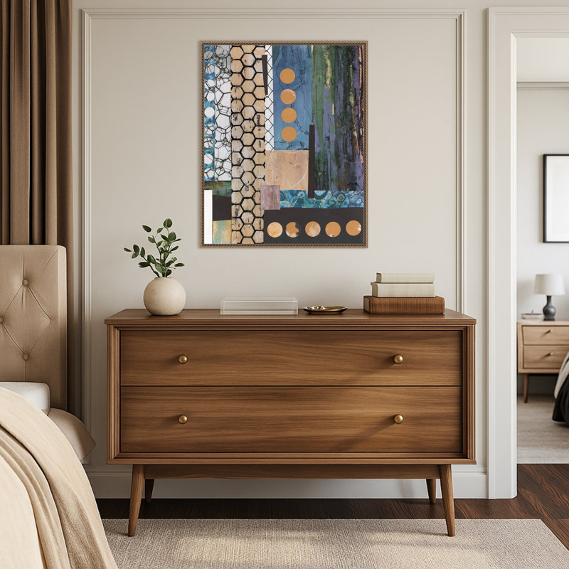 «Mashup No. 2» par Natalie Avondet, reproduction d'art sur toile encadrée, 23 x 28