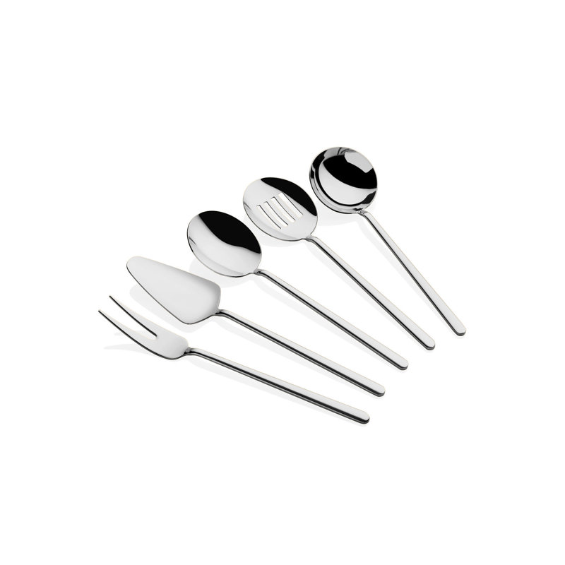 Canora Grey Attiyya 5 Utensil Set, Silver