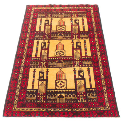 Tapis beige Teimani 3 pi 7 po x 6 pi 10 po