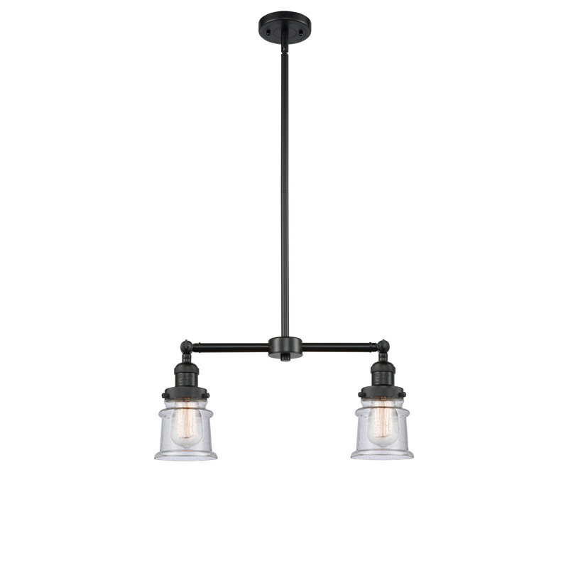 Lustre sphérique spoutnik à 2 lumières Alexandira, Ampoule DEL 6 watts Vinage, Grainé, Noir mat