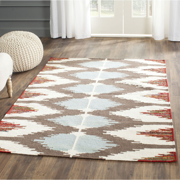 Seraphin Ikat Wool Hand Woven Area Rug