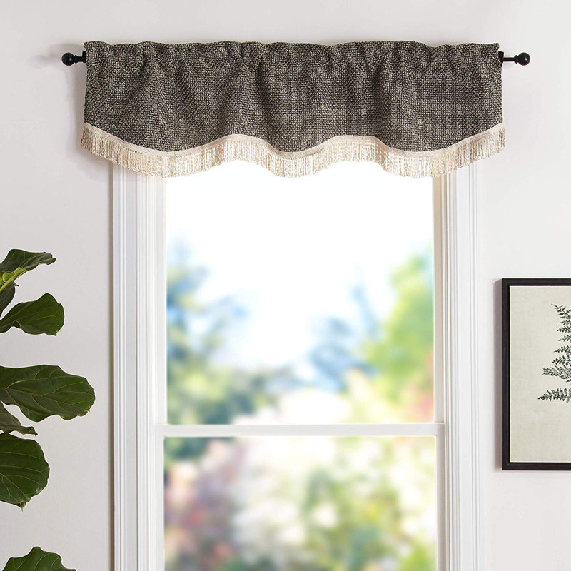 Clarkedale Tailored Window Valance, Gold