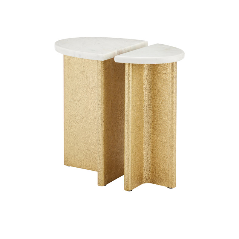 Doublet Marble End Table