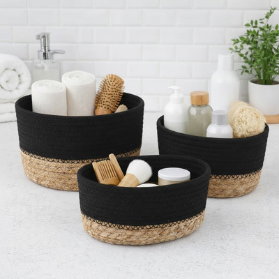 Padang 3-Piece Cotton Basket Bin