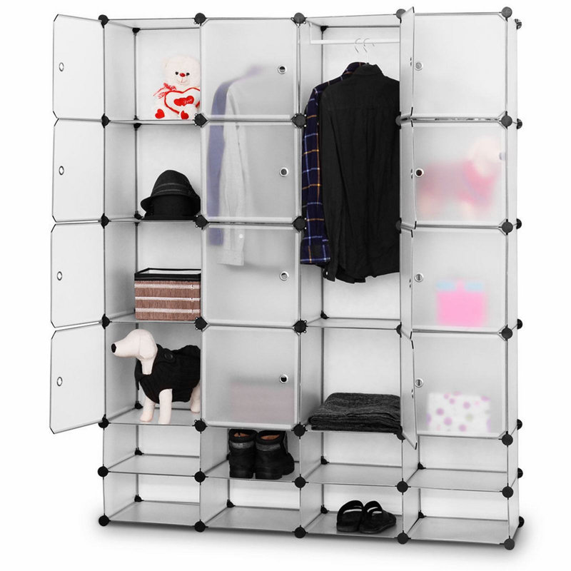Armoire de rangement pour vêtements 16 + 8 cubes