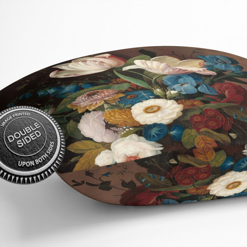 Still Life With Flowers And Fruit Vol.11 Square Throw Cushion, 55cm H x 55cm W x 20cm D