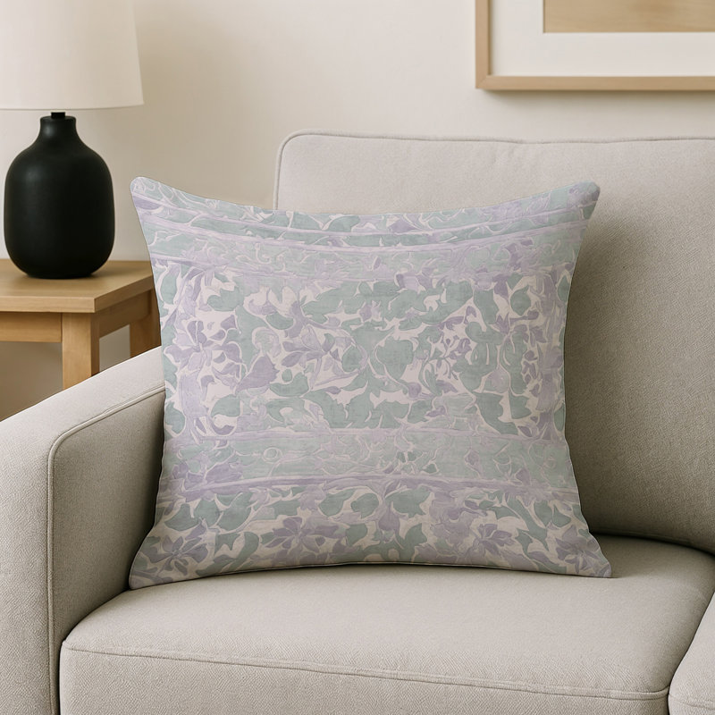 Coussin décoratif intérieur et extérieur Modern, Gris abstrait 229, Carré 18 po