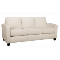 Leather White Sofas You'll Love