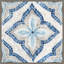«Cheatum Blue Single Moroccan Tile», reproduction encadrée sur toile par Eva Watts-183226472