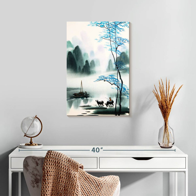 Alvord peinture chinoise Alvord, H 24 po x l 16 po