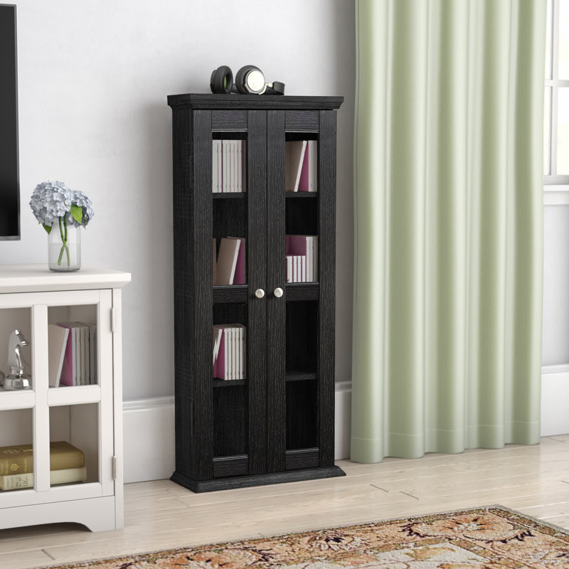 41'' H Media Shelves, Textured Black