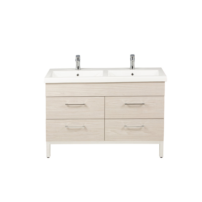 Meuble-lavabo double 47 po Hadreas, Silverado