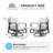Two Patio Swivel Chairs