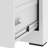 2 Drawer White Steel Horizontal Filing Cabinet, Structure, Adjustable Folders, Silent Movement Metal Lateral Cabinet For Home Office, Ample Storage Space, Bearing Drawers, Foldable Key-1212584125