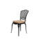 Ensemble bistro 3 pièces de mobilier de patio en fonte d'aluminium antirouille 2 chaises et 1 table ronde pour l'extérieur, jardin, patio, balcon, avec coussin-433979251