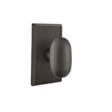 Privacy Bronze Egg Knob with # 3 Rose