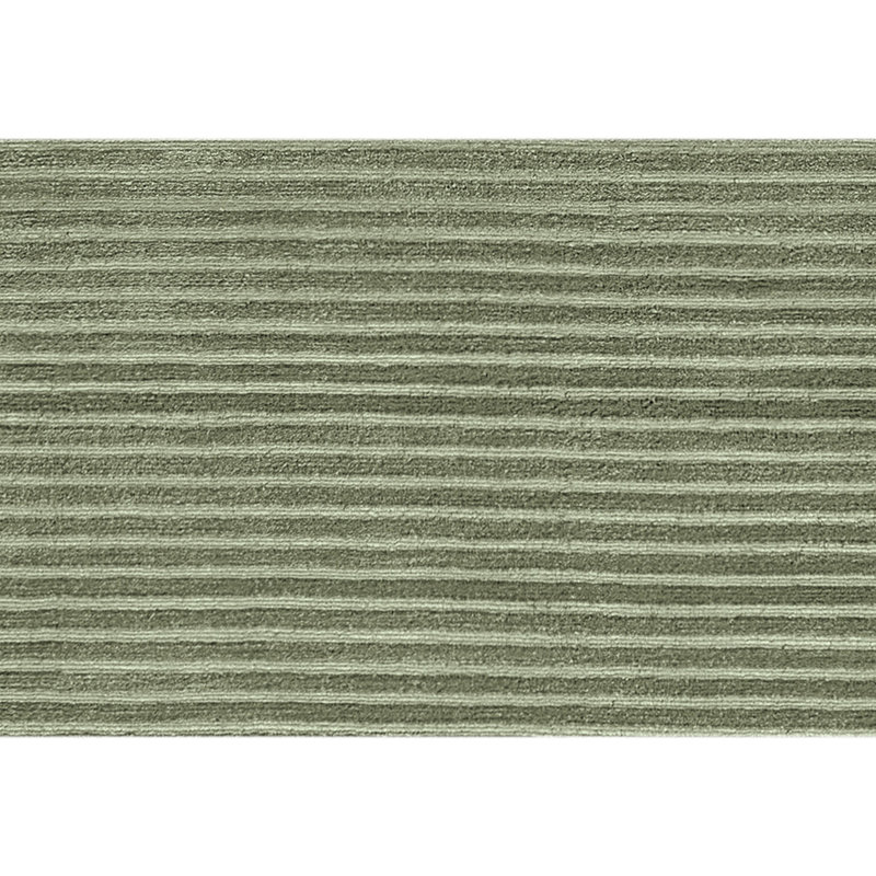 Tapis noué à la main de haute qualité, Rectangle 8 pi x 10 pi, Twill Green/Beige